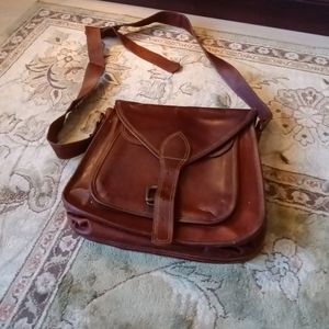 Genuine leather crossbody
